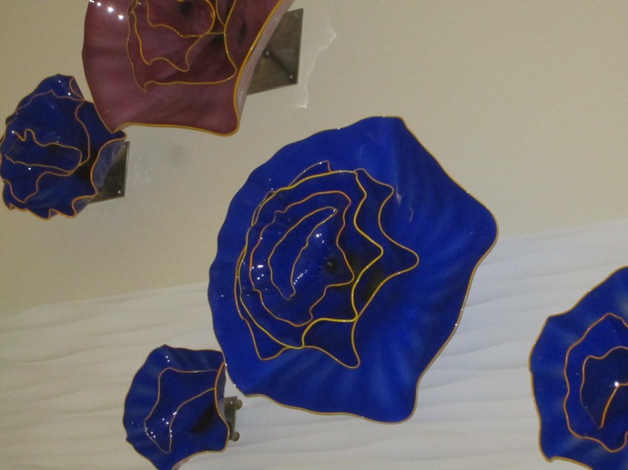 Giant Glass Roses Flowers by Samuel Decker