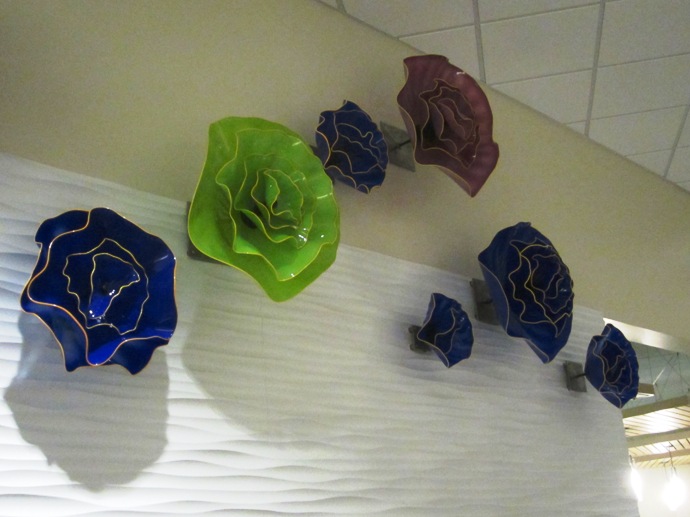 Giant Glass Roses Flowers by Samuel Decker